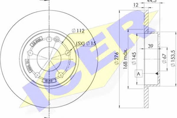 Icer 78BD0118-2 Диск гальмівний передній невентильований 78BD01182: Приваблива ціна - Купити у Польщі на 2407.PL!