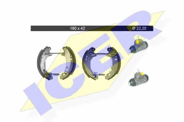 Icer 79KT0065 C Колодки тормозные барабанные, комплект 79KT0065C: Отличная цена - Купить в Польше на 2407.PL!