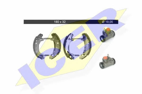 Icer 79KT0060 C Колодки тормозные барабанные, комплект 79KT0060C: Отличная цена - Купить в Польше на 2407.PL!