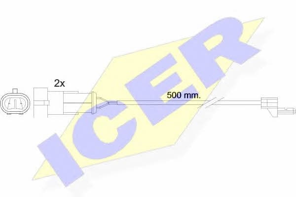 Icer 610223 E C Warning contact, brake pad wear 610223EC: Buy near me in Poland at 2407.PL - Good price!