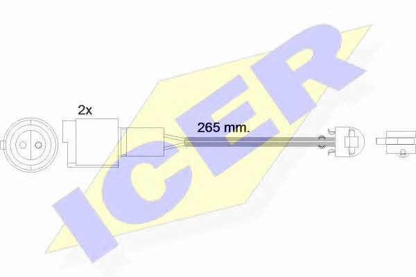 Icer 610427 E C Warning contact, brake pad wear 610427EC: Buy near me in Poland at 2407.PL - Good price!