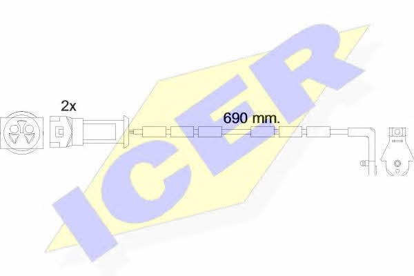 Icer 610445 E C Датчик износа тормозных колодок 610445EC: Отличная цена - Купить в Польше на 2407.PL!