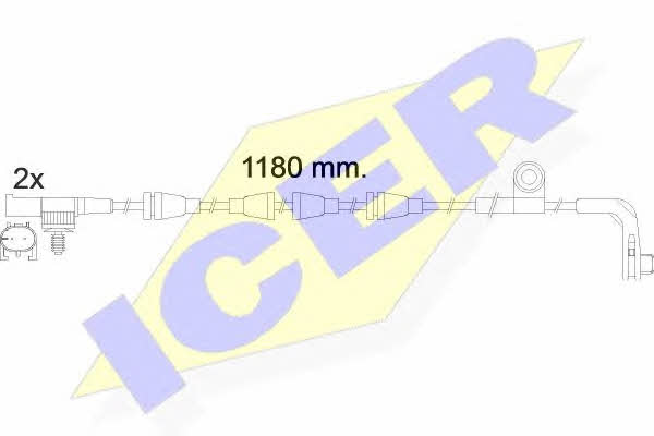 Icer 610482 E C Датчик износа тормозных колодок 610482EC: Отличная цена - Купить в Польше на 2407.PL!