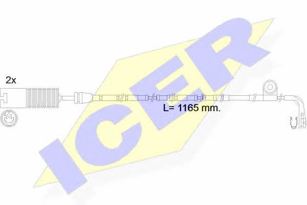 Icer 610604 E C Warning contact, brake pad wear 610604EC: Buy near me in Poland at 2407.PL - Good price!