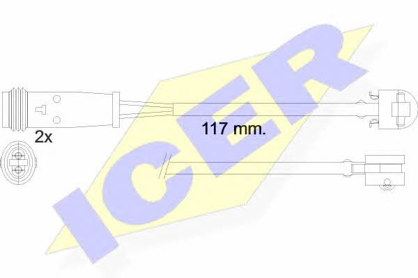 Icer 610612 E C Warning contact, brake pad wear 610612EC: Buy near me in Poland at 2407.PL - Good price!