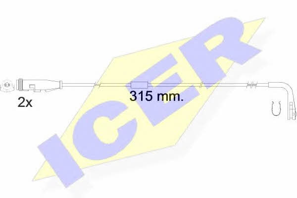 Icer 610549 E C Warning contact, brake pad wear 610549EC: Buy near me at 2407.PL in Poland at an Affordable price!