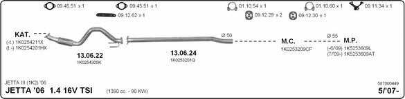 Imasaf 587000449 Układ wydechowy 587000449: Dobra cena w Polsce na 2407.PL - Kup Teraz!