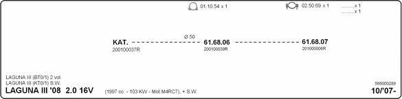 Imasaf 566000289 Система выпуска отработаных газов 566000289: Отличная цена - Купить в Польше на 2407.PL!