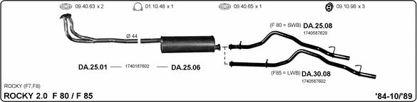 Imasaf 517000018 Exhaust system 517000018: Buy near me in Poland at 2407.PL - Good price!