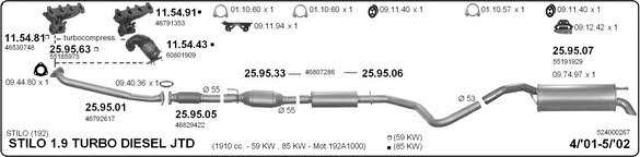  524000267 Abgasanlage 524000267: Kaufen Sie zu einem guten Preis in Polen bei 2407.PL!