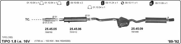  524000307 Exhaust system 524000307: Buy near me in Poland at 2407.PL - Good price!