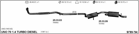  524000349 Exhaust system 524000349: Buy near me in Poland at 2407.PL - Good price!