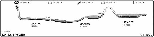  524000362 Exhaust system 524000362: Buy near me in Poland at 2407.PL - Good price!