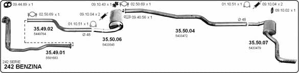  524000409 Exhaust system 524000409: Buy near me in Poland at 2407.PL - Good price!