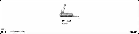 Imasaf 524000423 Exhaust system 524000423: Buy near me in Poland at 2407.PL - Good price!