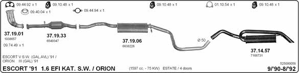 Imasaf 525000058 Exhaust system 525000058: Buy near me at 2407.PL in Poland at an Affordable price!