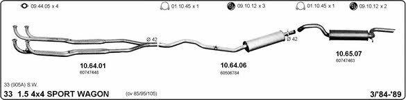 Imasaf 502000065 Exhaust system 502000065: Buy near me in Poland at 2407.PL - Good price!