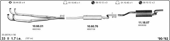 Imasaf 502000066 Система выпуска отработаных газов 502000066: Отличная цена - Купить в Польше на 2407.PL!