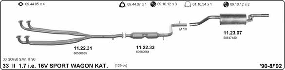  502000078 Exhaust system 502000078: Buy near me in Poland at 2407.PL - Good price!
