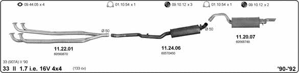 Imasaf 502000083 Exhaust system 502000083: Buy near me in Poland at 2407.PL - Good price!