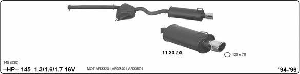 Imasaf 502000116 Система глушителя для спортивного автомобиля 502000116: Отличная цена - Купить в Польше на 2407.PL!
