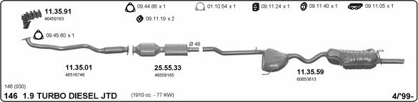  502000133 Exhaust system 502000133: Buy near me in Poland at 2407.PL - Good price!