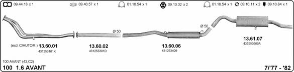 Imasaf 504000137 Exhaust system 504000137: Buy near me in Poland at 2407.PL - Good price!