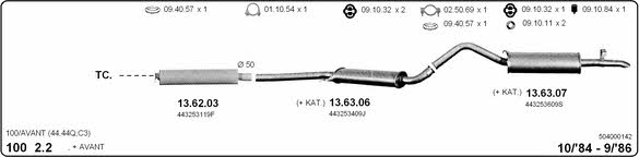  504000142 Abgasanlage 504000142: Kaufen Sie zu einem guten Preis in Polen bei 2407.PL!