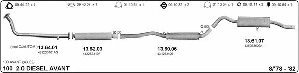 Imasaf 504000146 Система выпуска отработаных газов 504000146: Отличная цена - Купить в Польше на 2407.PL!