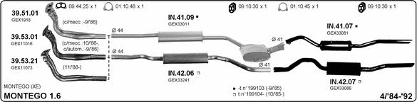 Imasaf 505000013 Exhaust system 505000013: Buy near me in Poland at 2407.PL - Good price!