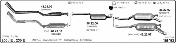 Imasaf 553000089 Exhaust system 553000089: Buy near me in Poland at 2407.PL - Good price!