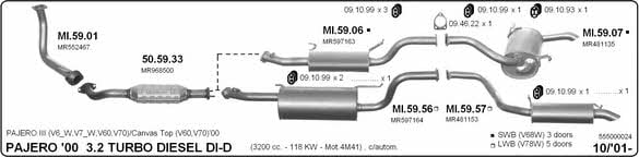 Imasaf 555000024 Exhaust system 555000024: Buy near me in Poland at 2407.PL - Good price!