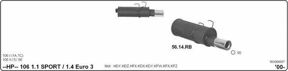  563000057 Sport Silencer Set 563000057: Buy near me in Poland at 2407.PL - Good price!