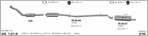  563000219 Układ wydechowy 563000219: Dobra cena w Polsce na 2407.PL - Kup Teraz!