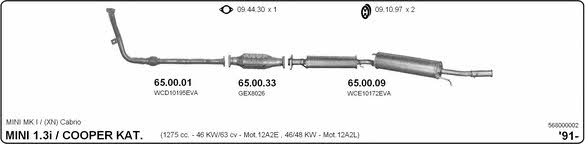 Imasaf 568000002 Система випуску відпрацьованих газів 568000002: Купити у Польщі - Добра ціна на 2407.PL!