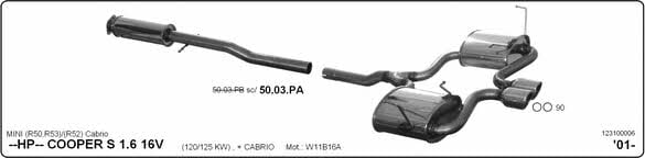 Imasaf 123100006 Система глушителя для спортивного автомобиля 123100006: Отличная цена - Купить в Польше на 2407.PL!