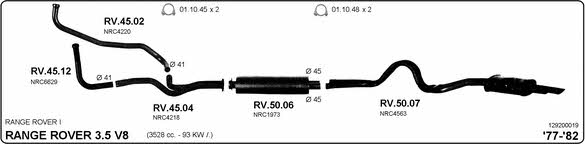  129200019 Система випуску відпрацьованих газів 129200019: Приваблива ціна - Купити у Польщі на 2407.PL!
