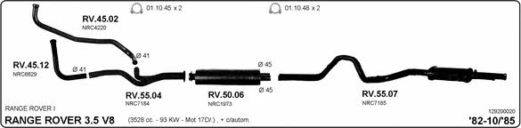 Imasaf 129200020 Exhaust system 129200020: Buy near me at 2407.PL in Poland at an Affordable price!