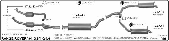  129200024 Exhaust system 129200024: Buy near me in Poland at 2407.PL - Good price!