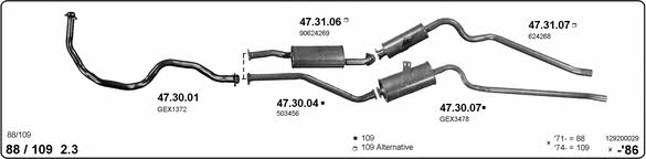 Imasaf 129200029 Exhaust system 129200029: Buy near me in Poland at 2407.PL - Good price!