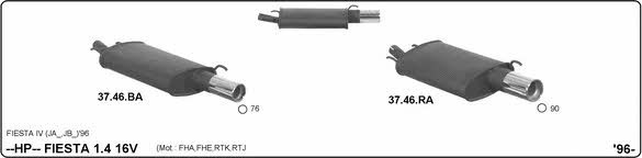 Imasaf 525000145 Sport Silencer Set 525000145: Buy near me in Poland at 2407.PL - Good price!