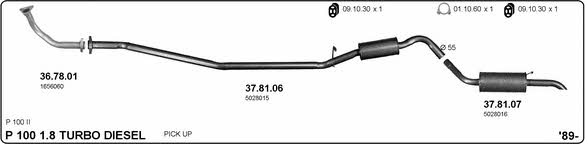 Imasaf 525000281 Exhaust system 525000281: Buy near me at 2407.PL in Poland at an Affordable price!