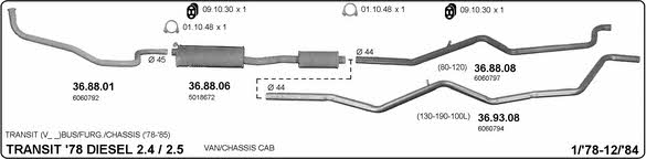 Imasaf 525000330 Exhaust system 525000330: Buy near me in Poland at 2407.PL - Good price!