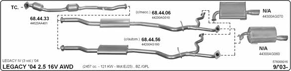 Imasaf 576000016 Exhaust system 576000016: Buy near me in Poland at 2407.PL - Good price!