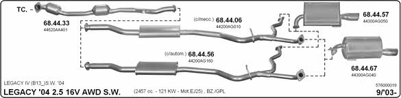 Imasaf 576000019 Exhaust system 576000019: Buy near me in Poland at 2407.PL - Good price!