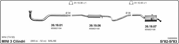 Imasaf 536000009 Система випуску відпрацьованих газів 536000009: Приваблива ціна - Купити у Польщі на 2407.PL!