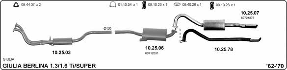 Imasaf 502000024 Exhaust system 502000024: Buy near me in Poland at 2407.PL - Good price!