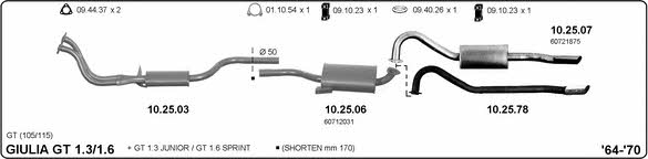  502000026 Exhaust system 502000026: Buy near me in Poland at 2407.PL - Good price!