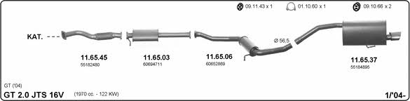 Imasaf 502000039 Exhaust system 502000039: Buy near me in Poland at 2407.PL - Good price!