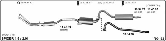  502000048 Exhaust system 502000048: Buy near me in Poland at 2407.PL - Good price!